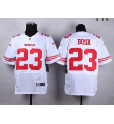 New San Francisco 49ers #23 Reggie Bush White Team Color Men Stitched NFL Elite Jersey