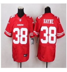 New San Francisco 49ers #38 Jarryd Hayne Red Team Color Men Stitched NFL Elite Jersey