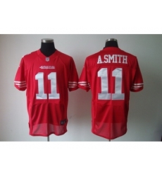 Nike San Francisco 49ers 11 Alex Smith Red Elite NFL Jersey