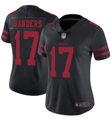 Women 49ers 17 Emmanuel Sanders Black Alternate Stitched Football Vapor Untouchable Limited Jersey