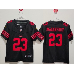 Women San Francisco 49ers 23 Christian McCaffrey Black F U S E Vapor Untouchable Stitched Jersey  Women San Francisco 49ers 23 Christian McCaffrey Black F U S E Vapor Untouchable Stitched Jersey