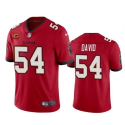 Men Tampa Bay Buccaneers 54 Lavonte David Red 2024 With 4 Star C Patch Vapor Untouchable Limited Stitched NFL Jersey