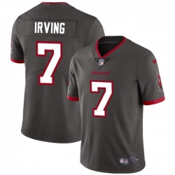 Men Tampa Bay Buccaneers 7 Bucky Irving Grey Vapor Limited Stitched Jersey