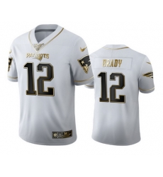 Patriots 12 Tom Brady White 100th Season Vapor Untouchable Limited Jersey