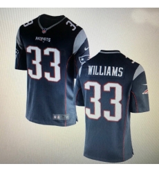 Patriots 33 Joejuan Williams Navy Vapor Limited Jersey