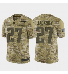 Youth New England Patriots #27 J.C. Jackson Camo 2018 Salute to Service Jersey