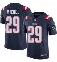 Youth Nike New England Patriots 29 Sony Michel Limited Navy Blue Rush Vapor Untouchable NFL Jersey