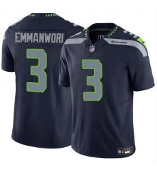 Men Seattle Seahawks 3 Nick Emmanwori Navy 2025 F U S E  Vapor Untouchable Limited Stitched Football Jersey