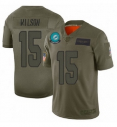 Men Miami Dolphins 15 Albert Wilson Limited Camo 2019 Salute to Service Football Jersey