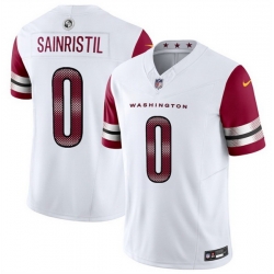 Men Washington Commanders 0 Mike Sainristill White 2025 F U S E  Vapor Limited Stitched Football Jersey Men Washington Commanders 0 Mike Sainristill White 2025 F U S E  Vapor Limited Stitched Football Jersey