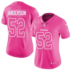 Womens Nike Redskins #52 Ryan Anderson Pink  Stitched NFL Limited Rush Fashion Jersey Womens Nike Redskins #52 Ryan Anderson Pink  Stitched NFL Limited Rush Fashion Jersey