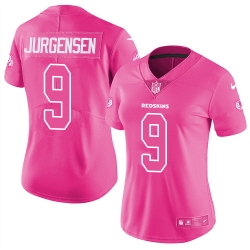 Womens Nike Redskins #9 Sonny Jurgensen Pink  Stitched NFL Limited Rush Fashion Jersey Womens Nike Redskins #9 Sonny Jurgensen Pink  Stitched NFL Limited Rush Fashion Jersey