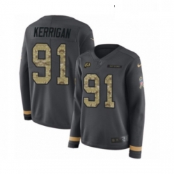 Womens Nike Washington Redskins 91 Ryan Kerrigan Limited Black Salute to Service Therma Long Sleeve NFL Jersey Womens Nike Washington Redskins 91 Ryan Kerrigan Limited Black Salute to Service Therma Long Sleeve NFL Jersey