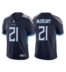 Men Tennessee Titans 21 Roger McCreary Navy Vapor Untouchable Stitched jersey