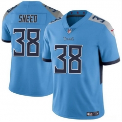 Men Tennessee Titans 38 L Jarius Sneed Blue Vapor Limited Stitched Football Jersey