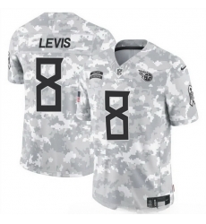 Men Tennessee Titans 8 Will Levis 2024 F U S E Arctic Camo Salute To Service Limited Stitched Football Jersey