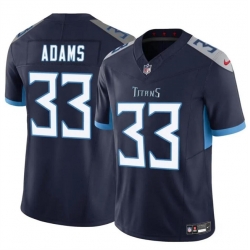 Youth Tennessee Titans 33 Jamal Adams Navy 2024 F U S E  Vapor Limited Stitched Football Jersey