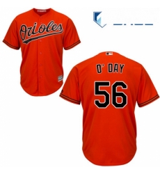 Youth Majestic Baltimore Orioles 56 Darren ODay Authentic Orange Alternate Cool Base MLB Jersey