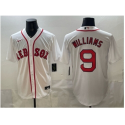 Men's Boston Red Sox #9 Ted Williams White Cool Base Stitched Baseball Jersey