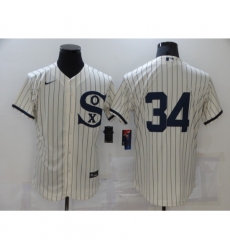 Men Chicago White Sox 34 Michael Kopech Cream Elite 2021 Field of Dreams Jersey_165