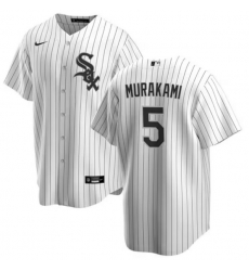 Men Chicago White Sox #5 Munetaka Murakami White 2025 Home Limited Stitched Baseball Jersey