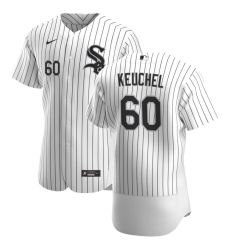 Men Chicago White Sox 60 Dallas Keuchel Men Nike White Home 2020 Flex Base Player MLB Jersey