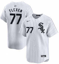 Men Chicago White Sox 77 Chris Flexen White Home Limited Stitched Baseball Jersey