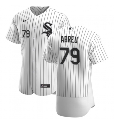 Men Chicago White Sox 79 Jose Abreu Men Nike White Home 2020 Flex Base Player MLB Jersey