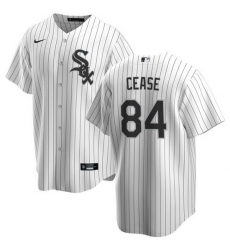 Men Chicago White Sox 84 Dylan Cease White Cool Base Stitched Jersey