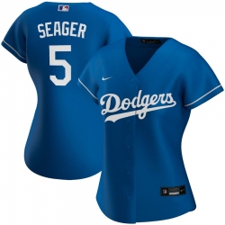 Los Angeles Dodgers 5 Corey Seager Nike Women Alternate 2020 MLB Player Jersey Royal Los Angeles Dodgers 5 Corey Seager Nike Women Alternate 2020 MLB Player Jersey Royal