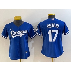 Women Los Angeles Dodgers 17 Shohei Ohtani Blue Stitched Jersey 28Run Small 29 Women Los Angeles Dodgers 17 Shohei Ohtani Blue Stitched Jersey 28Run Small 29
