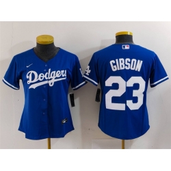 Women Los Angeles Dodgers 23 Kirk Gibson Blue Stitched Jersey Women Los Angeles Dodgers 23 Kirk Gibson Blue Stitched Jersey