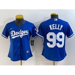 Women Los Angeles Dodgers 99 Joe Kelly Blue Stitched Jersey Women Los Angeles Dodgers 99 Joe Kelly Blue Stitched Jersey