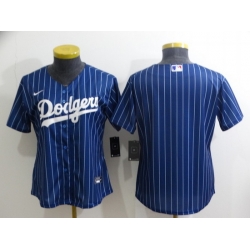 Women Los Angeles Dodgers Blank Blue Stitched Baseball Jersey  Women Los Angeles Dodgers Blank Blue Stitched Baseball Jersey