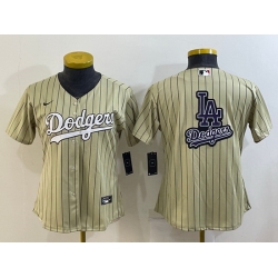 Women Los Angeles Dodgers Cream Team Big Logo Stitched Jersey Women Los Angeles Dodgers Cream Team Big Logo Stitched Jersey