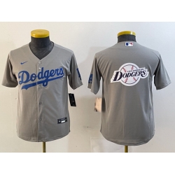 Women Los Angeles Dodgers Grey Team Big Logo Stitched Jersey 28Run Small 29s Women Los Angeles Dodgers Grey Team Big Logo Stitched Jersey 28Run Small 29s