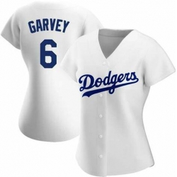 Women Los Angeles Dodgers Steve Garvey #6 White Stitched Baseball Jersey Women Los Angeles Dodgers Steve Garvey #6 White Stitched Baseball Jersey