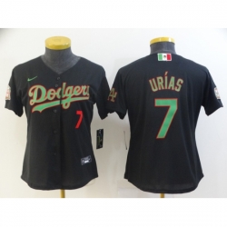 Women Nike Los Angeles Dodgers #7 Julio Urias Black 2020 World Series Authentic Jersey Women Nike Los Angeles Dodgers #7 Julio Urias Black 2020 World Series Authentic Jersey