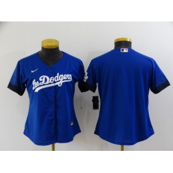 Women Nike Los Angeles Dodgers Blank Blue Elite City Player Jersey Women Nike Los Angeles Dodgers Blank Blue Elite City Player Jersey