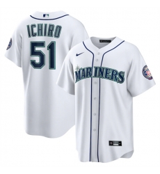 Men Seattle Mariners 51 Ichiro Suzuki White Cool Base Stitched Baseball Jersey Men Seattle Mariners 51 Ichiro Suzuki White Cool Base Stitched Baseball Jersey
