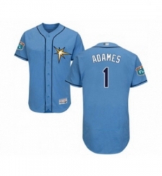 Mens Tampa Bay Rays 1 Willy Adames Columbia Alternate Flex Base Authentic Collection Baseball Jersey