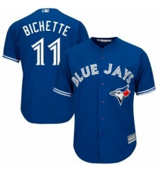 Blue Jays 11 Bo Bichette Blue Cool Base Jersey