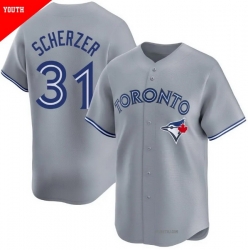 Men Toronto Blue Jays 31 Max Scherzer Gray Cool Base Stitched Baseball Jersey Men Toronto Blue Jays 31 Max Scherzer Gray Cool Base Stitched Baseball Jersey