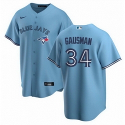 Men Toronto Blue Jays 34 Kevin Gausman Light Blue Cool Base Stitched Baseball Jersey Men Toronto Blue Jays 34 Kevin Gausman Light Blue Cool Base Stitched Baseball Jersey