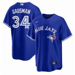 Men Toronto Blue Jays 34 Kevin Gausman Royal Cool Base Stitched Baseball Jersey Men Toronto Blue Jays 34 Kevin Gausman Royal Cool Base Stitched Baseball Jersey