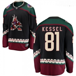 Coyotes 81 Evgeni Kessel Black Breakaway Player Jersey