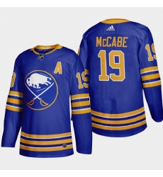 Buffalo Sabres 19 Jake Mccabe Men Adidas 2020 21 Home Authentic Player Stitched NHL Jersey Royal Blue