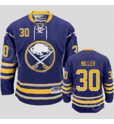 Buffalo Sabres 30 Ryan Miller Stitched Blue Third Jersey