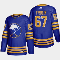 Buffalo Sabres 67 Michael Frolik Men Adidas 2020 21 Home Authentic Player Stitched NHL Jersey Royal Blue