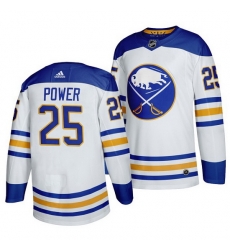 Men Buffalo Sabres 25 Owen Power White Stitched jersey